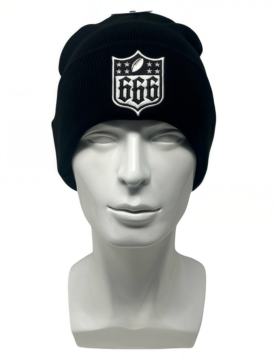 666 Shield Beanie | Ink Poisoning Apparel – INK POISONING APPAREL