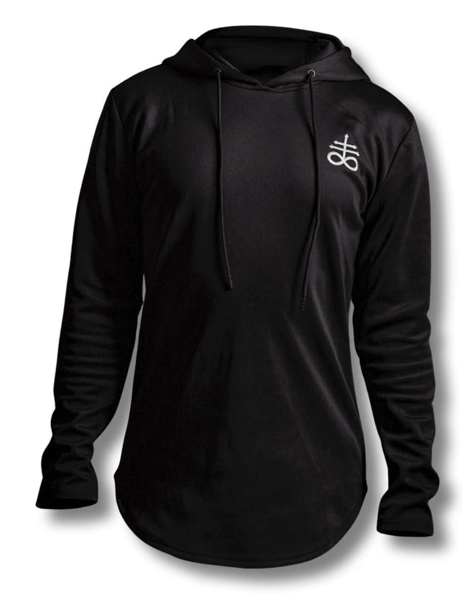 Leviathan Cross Hooded Athletic Longsleeve | Ink Poisonin – INK