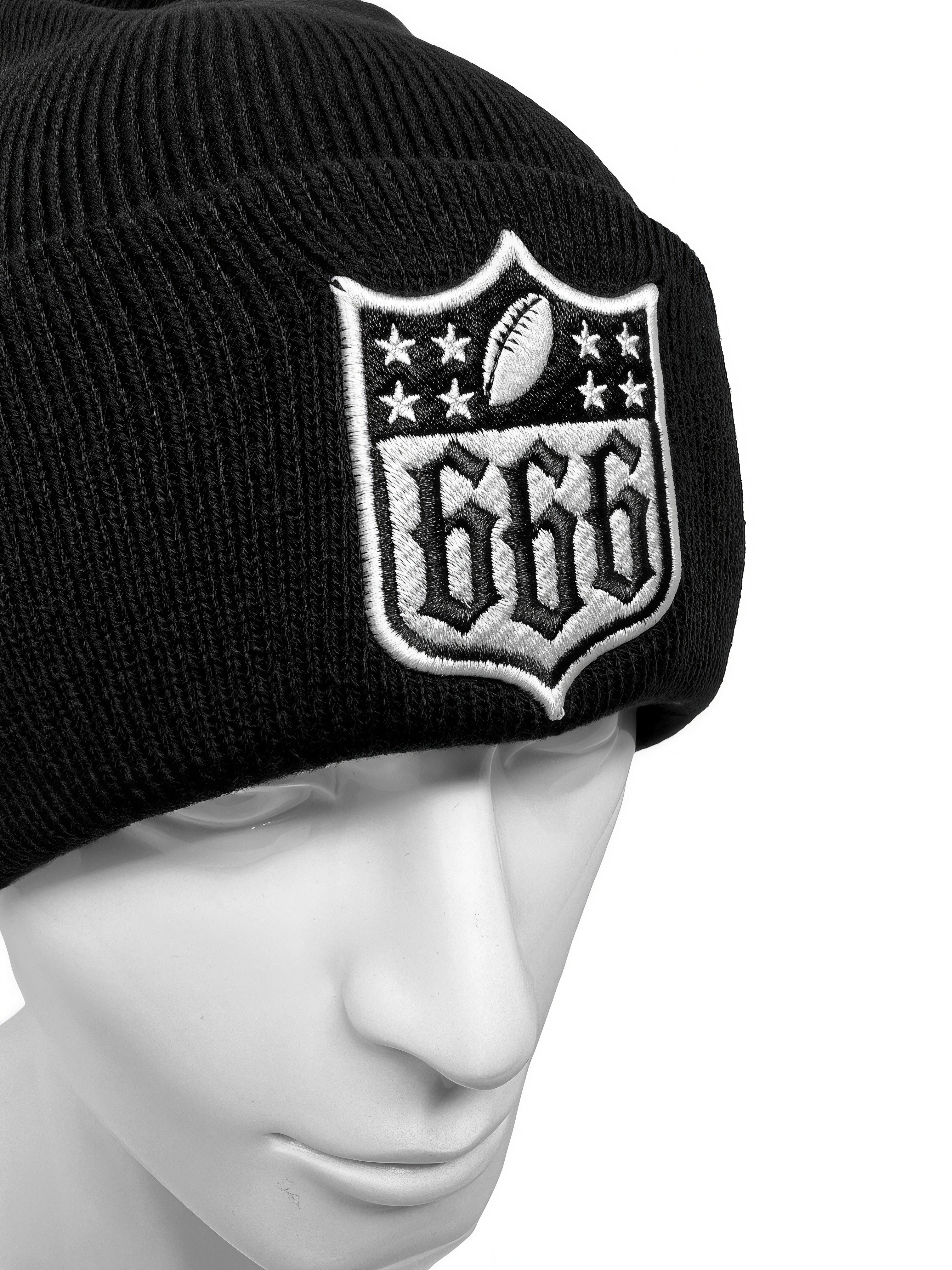 666 Shield Beanie | Ink Poisoning Apparel – INK POISONING APPAREL