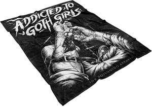 Addicted To Goth Girls Fleece Blanket