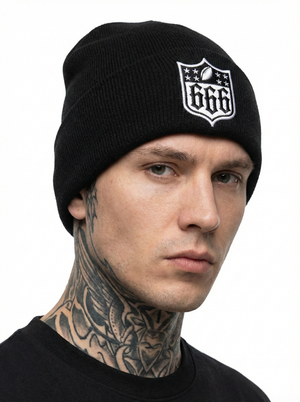 666 Shield Beanie – INK POISONING APPAREL
