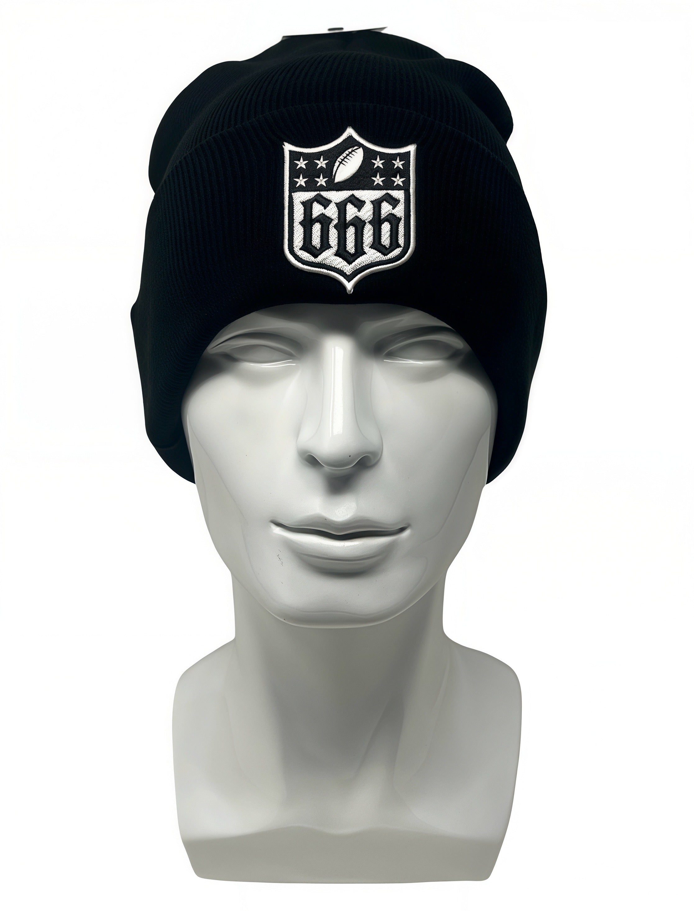 666 Shield Beanie | Ink Poisoning Apparel – INK POISONING APPAREL