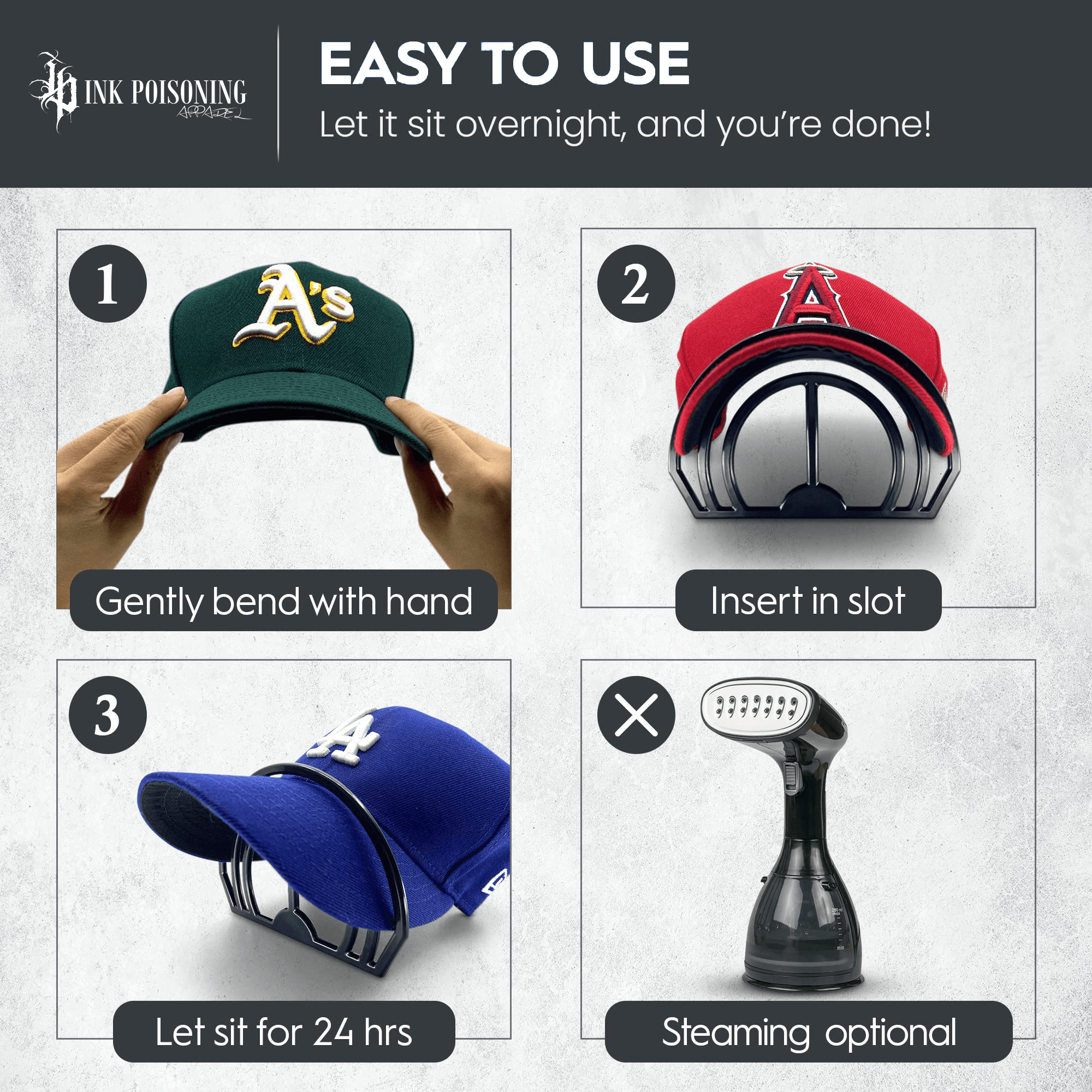 Bending baseball cap brim sales