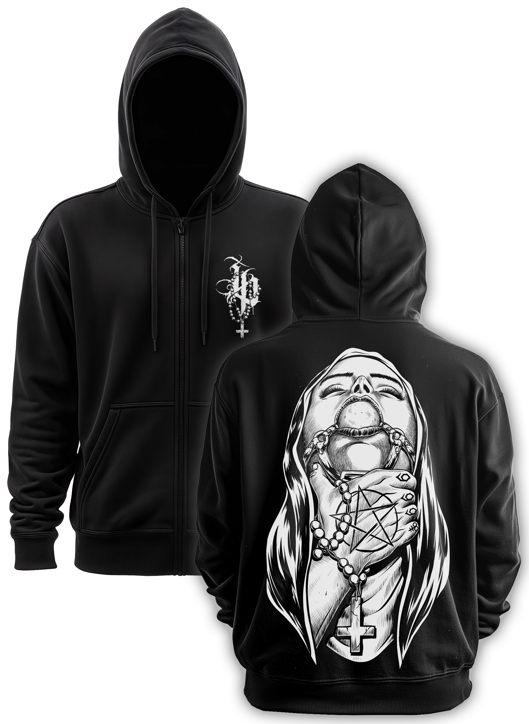 Choked Up Zip-Up Hoodie