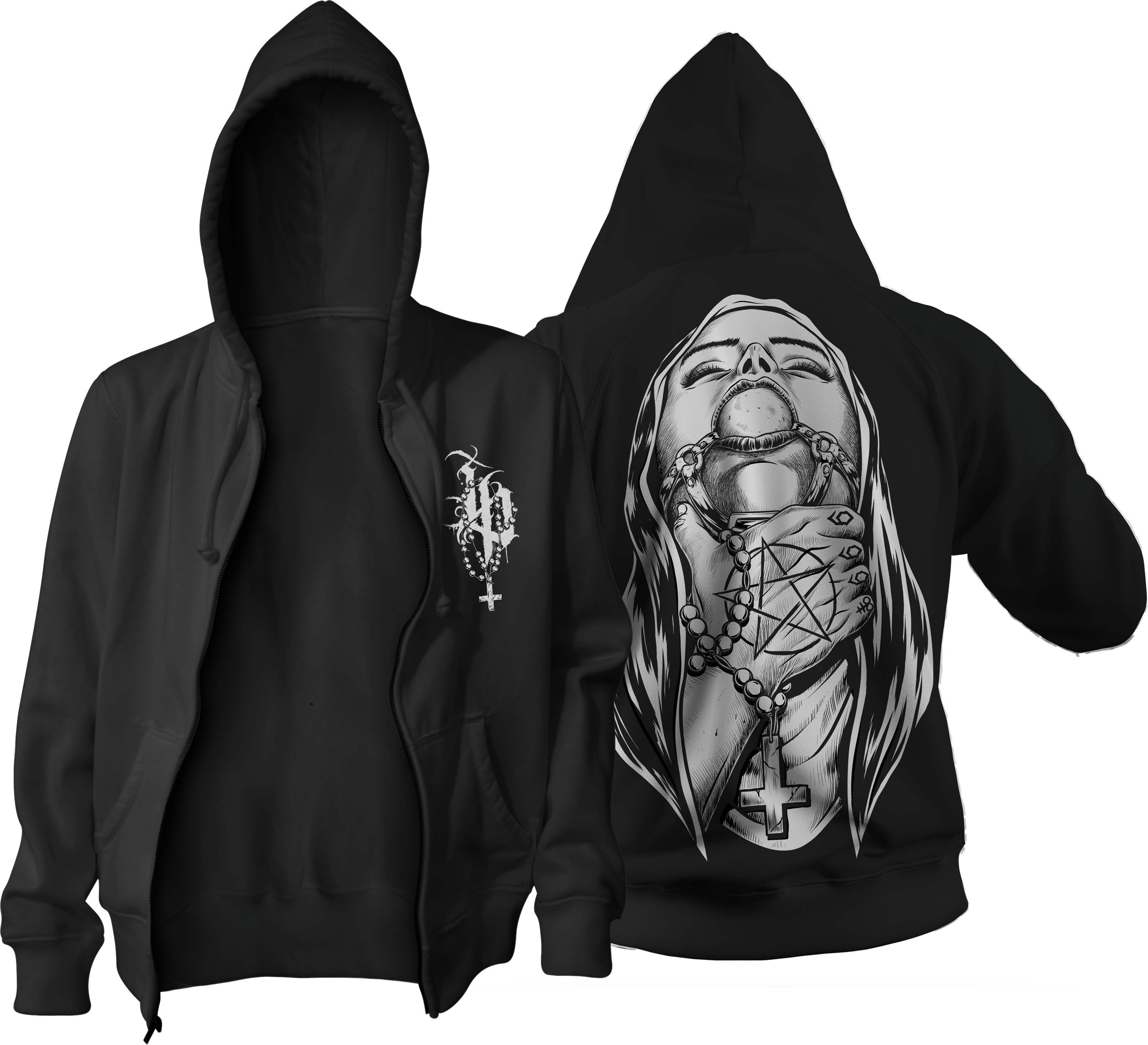 Choked Up Zip-Up Hoodie