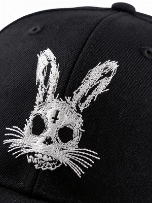 Skull Bunny Snapback | Ink Poisoning Apparel – INK POISONING APPAREL