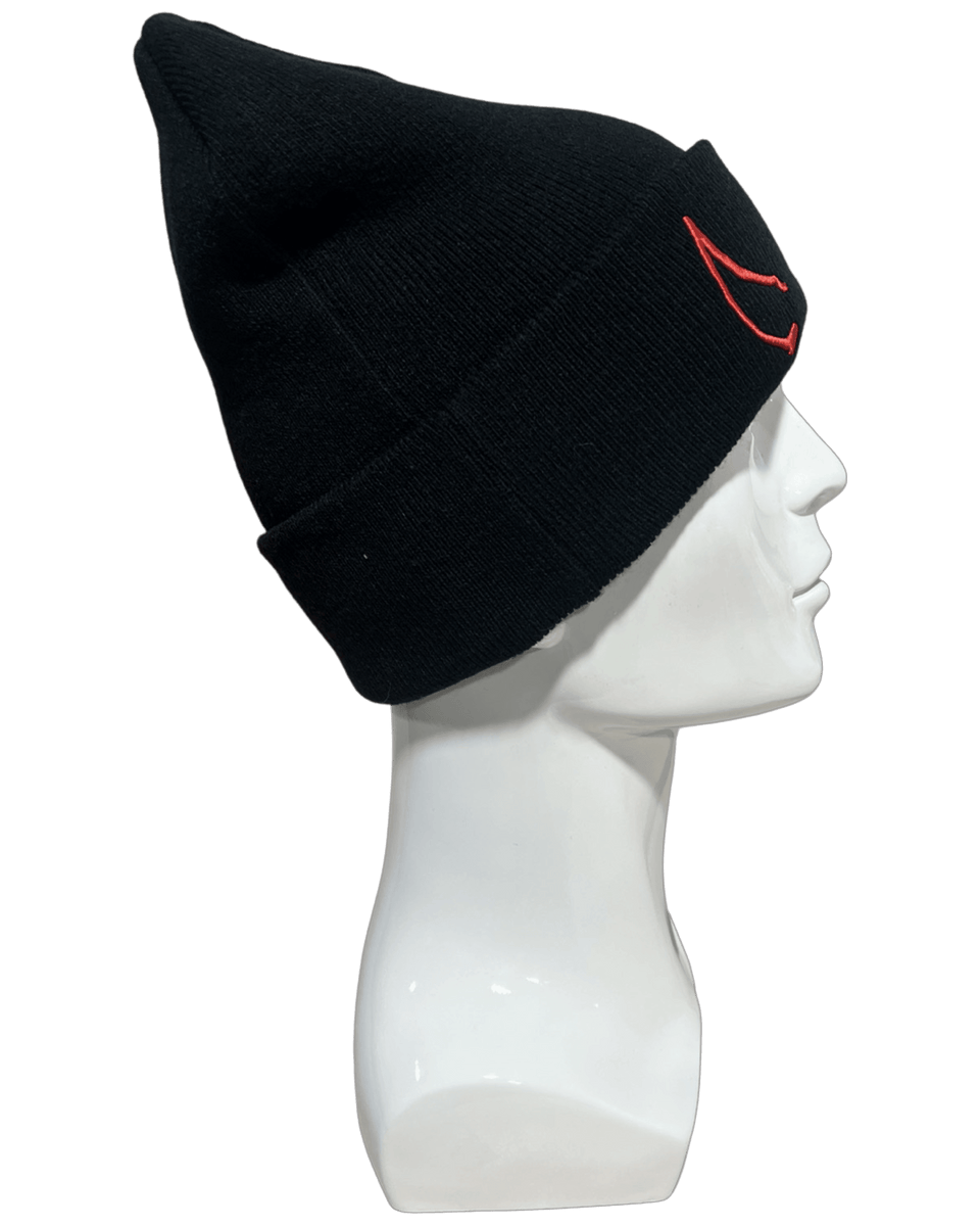 Red Horned Beanie – INK POISONING APPAREL