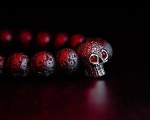 Red Eyed Skull Bracelet